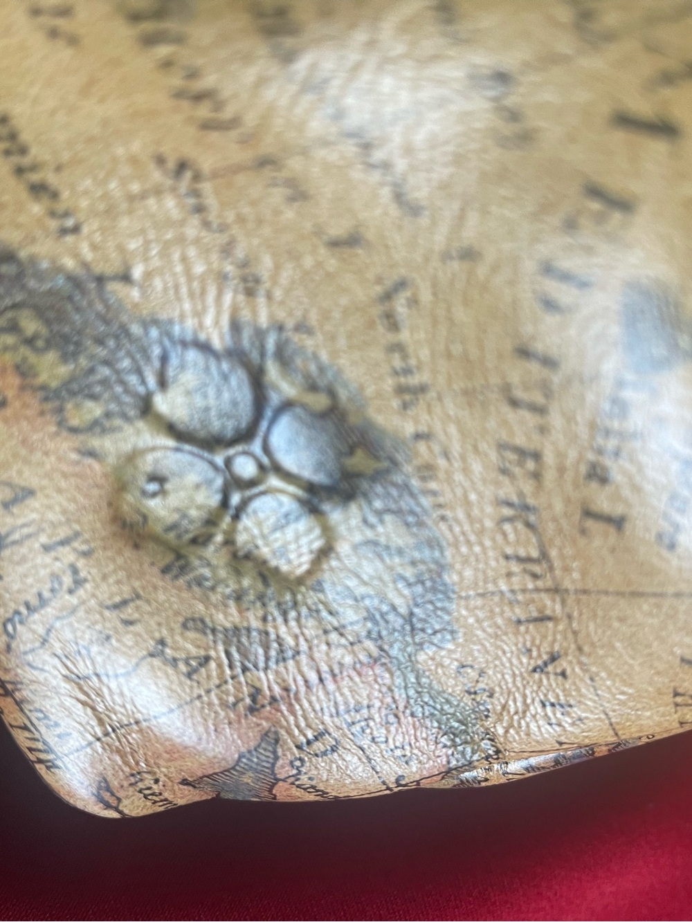 Patricia Nash Map-Print Satchel with Brass Ring Handle in Brown - Picture 16 of 16